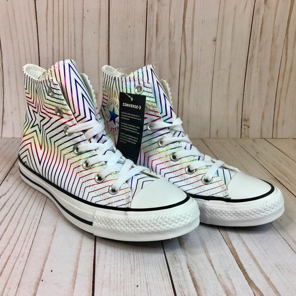 Converse Shoes - Converse Chuck High Top Rainbow Metallic S…